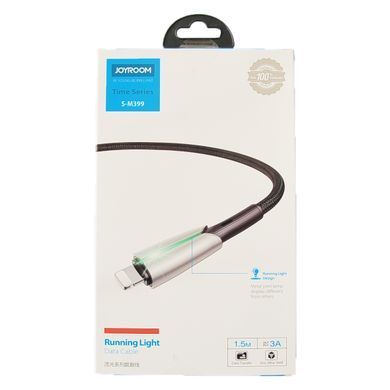 Кабель Joyroom Time S-M399 LED microUSB 1.5m 3A Black 15577 фото