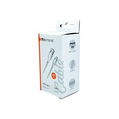 Кабель Mibrand MI-98 Type-A - Type-C 1m 120w білий 28017 фото