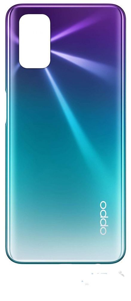 Задняя крышка для Oppo A72 фиолетово-голубая Aurora Purple 23031 фото