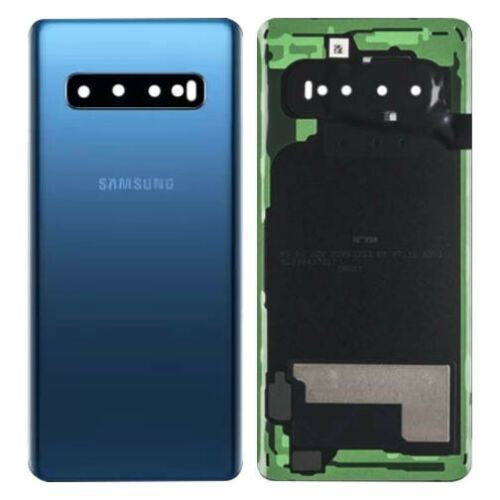 Задняя крышка для Samsung G973 Galaxy S10 синяя Оригинал Китай, со стеклом камеры 24405 фото
