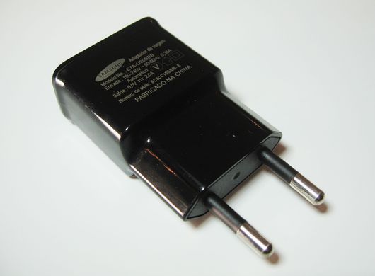 Мережевий зарядний пристрій Samsung N7100 (5v 2A) чорний 06929 фото