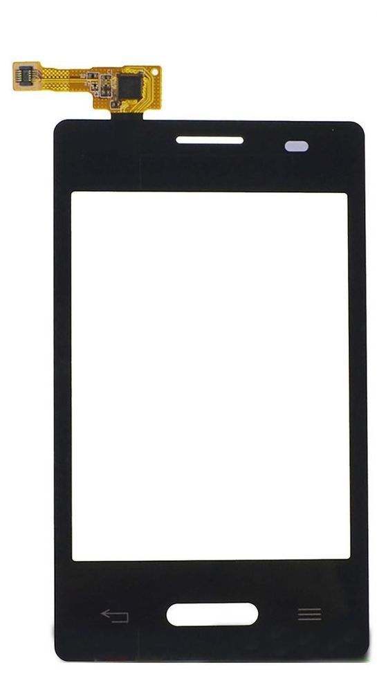 Сенсор (тачскрин) LG E425 Optimus L3 2 и рамкой черный 02207 фото