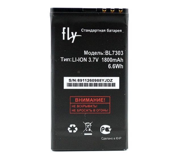 Аккумулятор Fly BL7303 для TS107 1500mAh 06129 фото