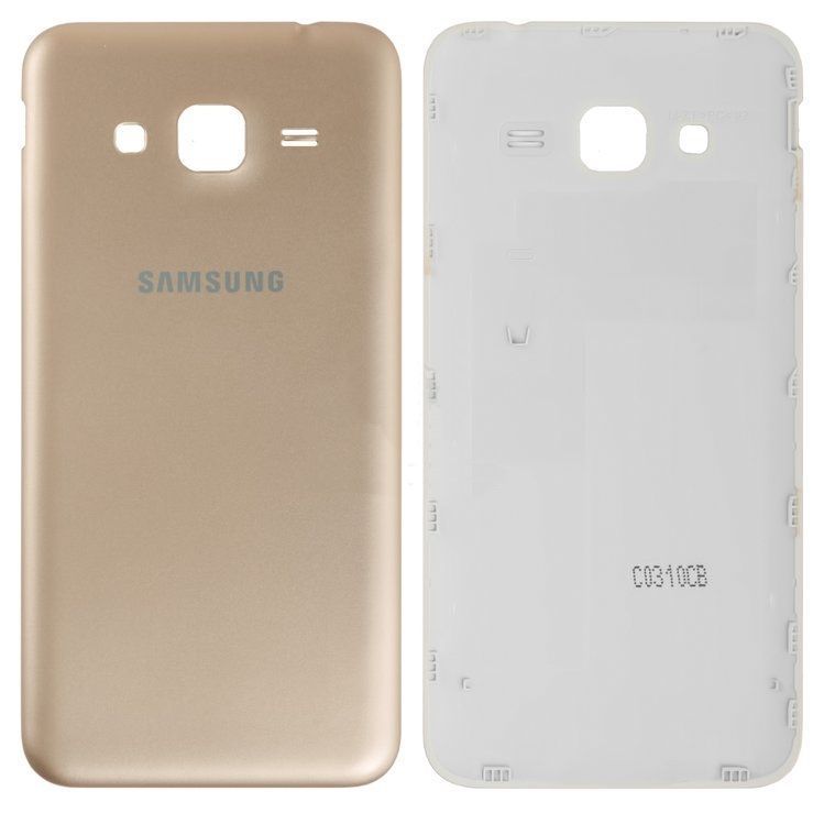 Задняя крышка для Samsung J320H Galaxy J3 (2016) золотистая 07682 фото