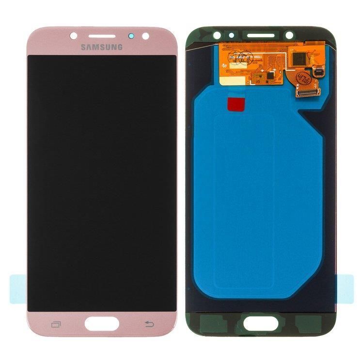 Дисплей для Samsung J730F Galaxy J7 (2017) розовый Rose Gold, OLED, Хайкопия 15551 фото