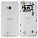 Задняя крышка для HTC One M7 801e серебристая 04454 фото