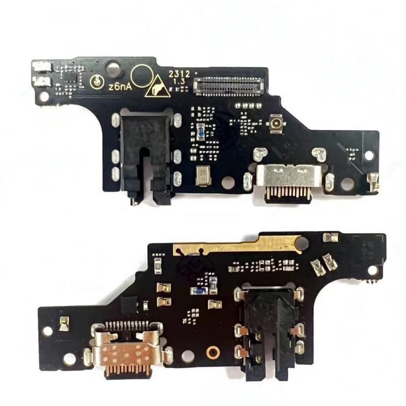 Нижня плата для ZTE Blade A72s з роз'ємом зарядки, з роз'ємом навушників, з мікрофоном 33519 фото