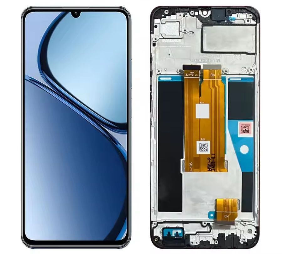 Дисплей для Realme C61 RMX3933 RMX3939 RMX3930 с рамкой черный 31300 фото