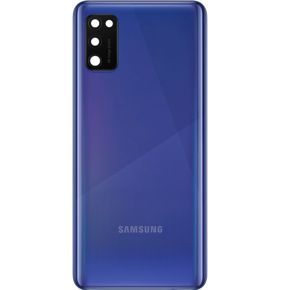 Задняя крышка для Samsung A415 Galaxy A41 синяя, Prism Crush Blue, со стеклом камеры, Оригинал Китай 34024 фото