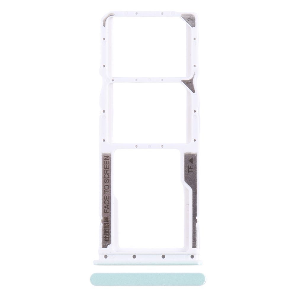 Держатель SIM-карты и карти памяти для Xiaomi Redmi 12C (2023) Dual Sim зеленый 31198 фото
