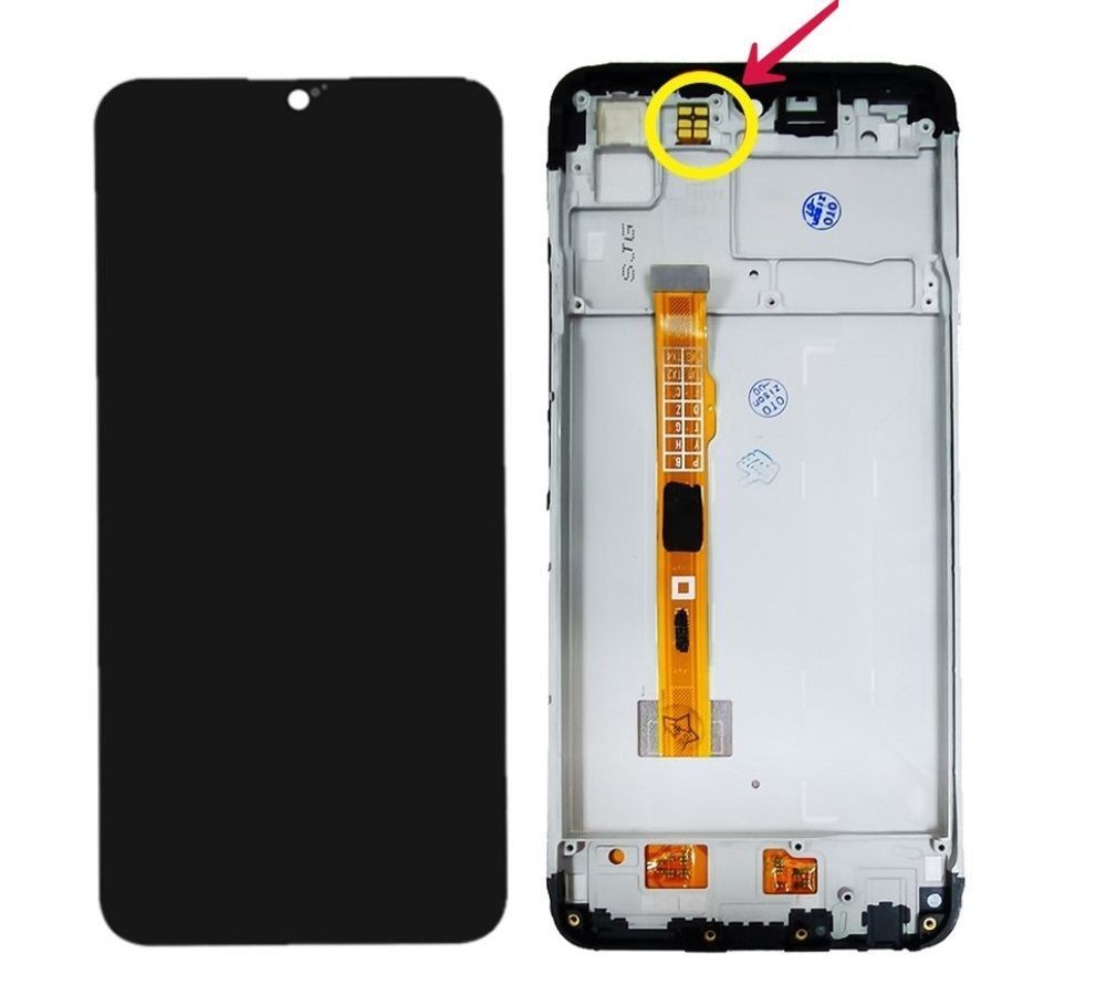 Дисплей для Vivo Y11 2019, Y12, Y15, Y17, Y3, U10 с рамкой черный, с датчиком приближения и освещения, Оригинал Китай 29244 фото