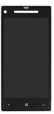 Дисплей HTC Windows Phone 8X C620e чорний 00129 фото