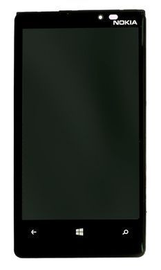 Дисплей для Nokia Lumia 920 з рамкою чорний 01472 фото