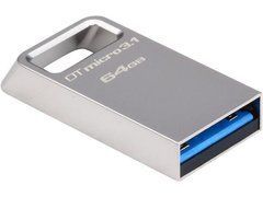 Флеш память Kingston USB 64Gb DTMicro Type-A Metal USB 3.2 (200MB/S) 17299 фото