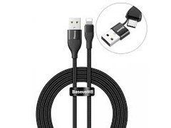 Кабель Baseus 2в1 Type C & Lighting (18W) (1m) (CATLYW-G01) черный 19690 фото
