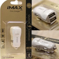 Автомобильное зарядное устройство iMAX car charger 2USB (3,1 A) белый 06856 фото