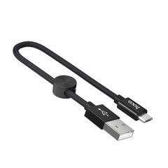 Кабель Hoco X35 (0.25m) MicroUSB Black 26830 фото