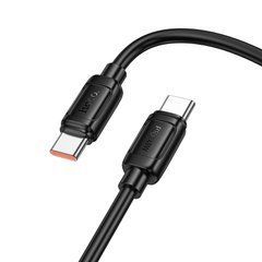 Кабель Hoco X115 Surpass fast charging Type-C to Type-C PD 240W 1м черный 31564 фото