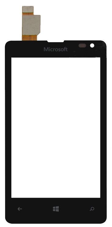 Сенсор (тачскрин) Microsoft (Nokia) Lumia 435 черный 01520 фото
