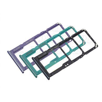 Тримач Sim-карти та карти пам'яті Samsung A207F Galaxy A20s, A307F Galaxy A30s, A507F Galaxy A50s 2019 зелений, на дві Sim-карти 17695 фото
