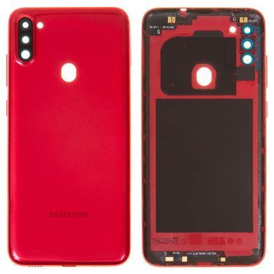 Задняя крышка для Samsung A115F Galaxy A11 красная 22864 фото
