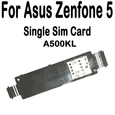 Разьем Sim-карты Asus ZenFone 5 (A500KL) на шлейфе на одну Sim-карты 06940 фото