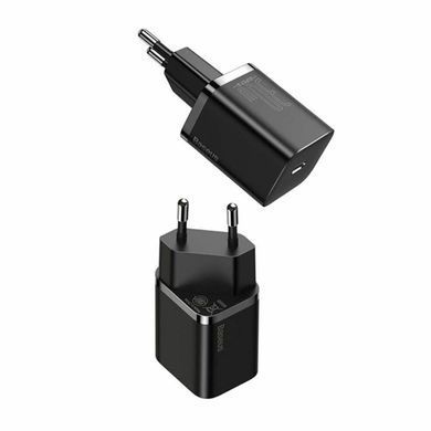 Мережевий зарядний пристрій Baseus Super Si quick charger IC 30W EU Black ( CCSUP-J01 ) 26477 фото