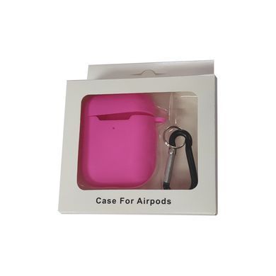 Чехол для наушников AirPods с карабином Premium Red Rose 26973 фото