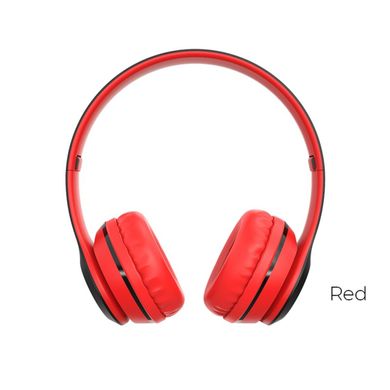 Бездротові Bluetooth навушники Borofonе BO4 Charming rhyme wireless headphones червоні 28064 фото