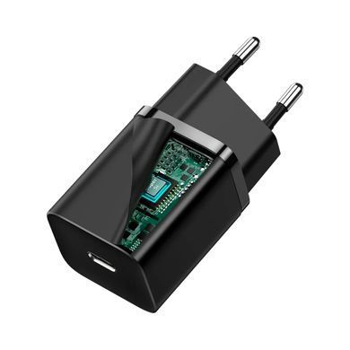 Мережевий зарядний пристрій Baseus Super Si quick charger IC 30W EU Black ( CCSUP-J01 ) 26477 фото