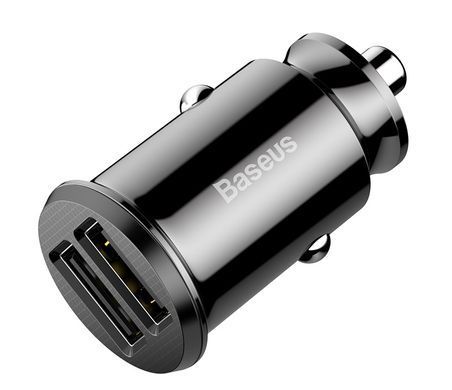 Автомобільний зарядний пристрій Baseus Grain 3.1A 2USB (CCALL-ML01) чорний 20344 фото