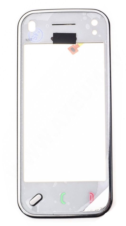 Сенсор (тачскрин) Nokia N97 Mini и рамкой (серебристой) белый 01679 фото