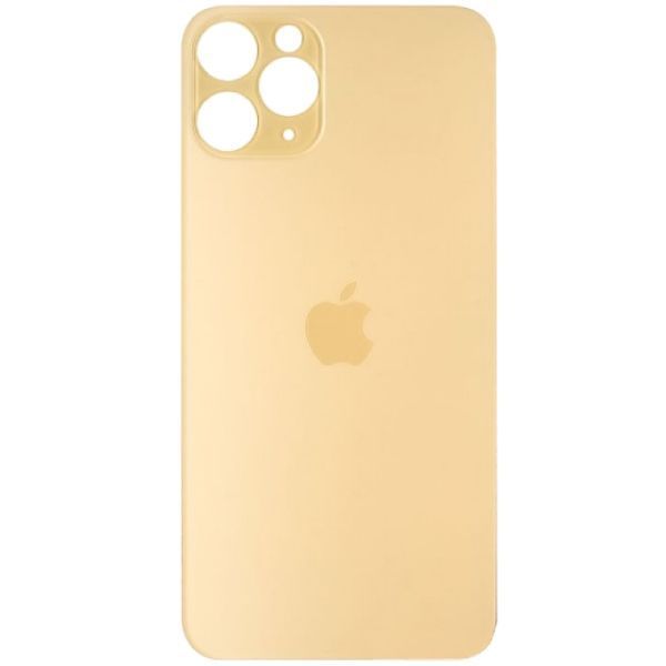 Задняя крышка для Apple iPhone 11 Pro Max, золотистая, Оригинал Китай, с большим отверстием под камеру 32518 фото