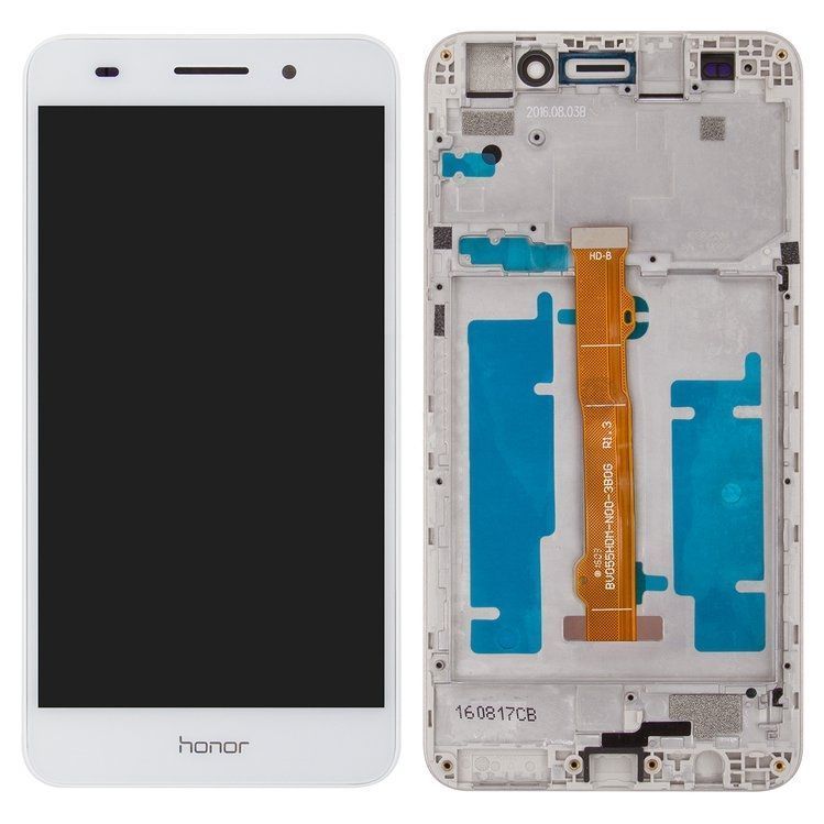 Дисплей для Huawei Y6 II (CAM-L21) с рамкой белый 09849 фото