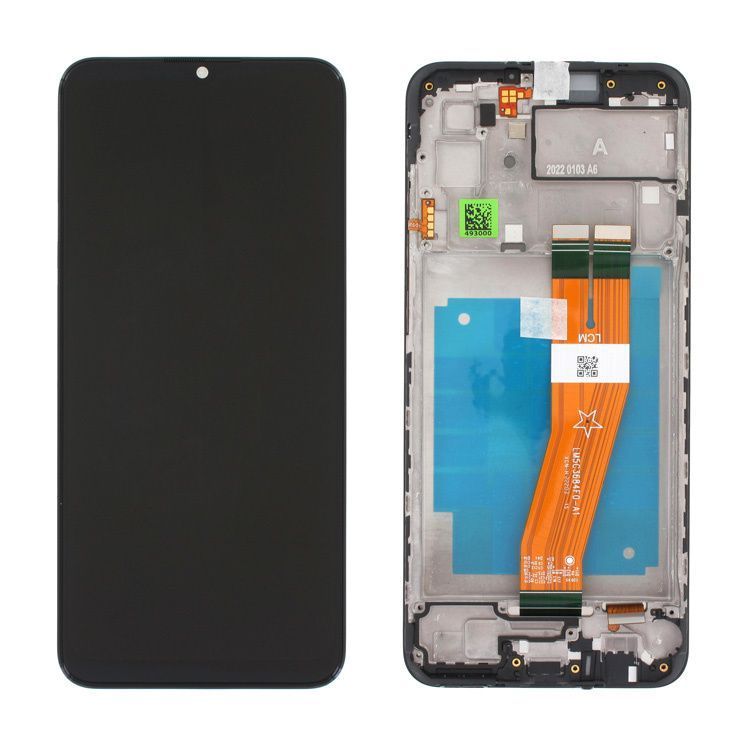 Дисплей для Samsung A035F Galaxy A03 с рамкой черный 160.5 x 72 мм (GH81-21625A) Оригинал 28296 фото