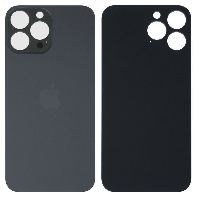 Задняя крышка для Apple iPhone 13 Pro Max серая, с большим отверстием под камеру 32569 фото