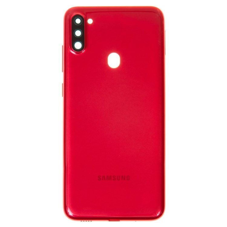 Задня кришка для Samsung A115F Galaxy A11 червона 22864 фото