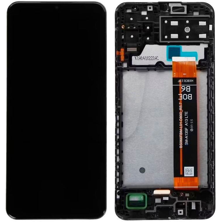 Дисплей для Samsung A135F Galaxy A13 4G, M135F Galaxy M13 с рамкой черный Оригинал Китай SM-A135F BS066FBM-L01-D800_R5.7 30273 фото