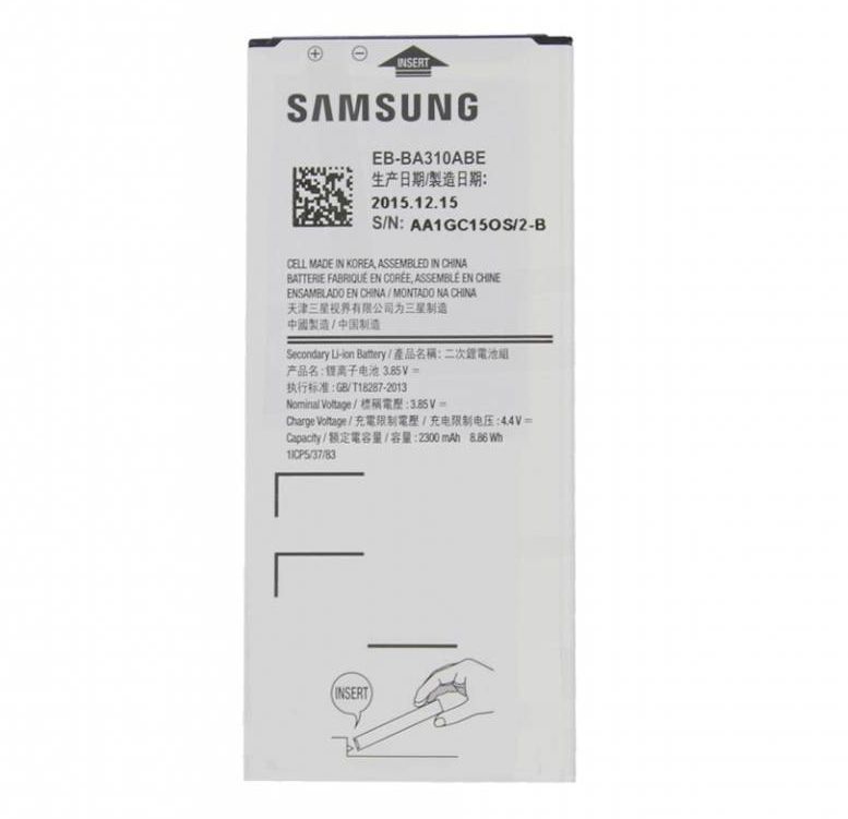 Аккумулятор Samsung EB-BA310ABE для Samsung A310F Galaxy A3 (2016) 2300 mAh 05387 фото