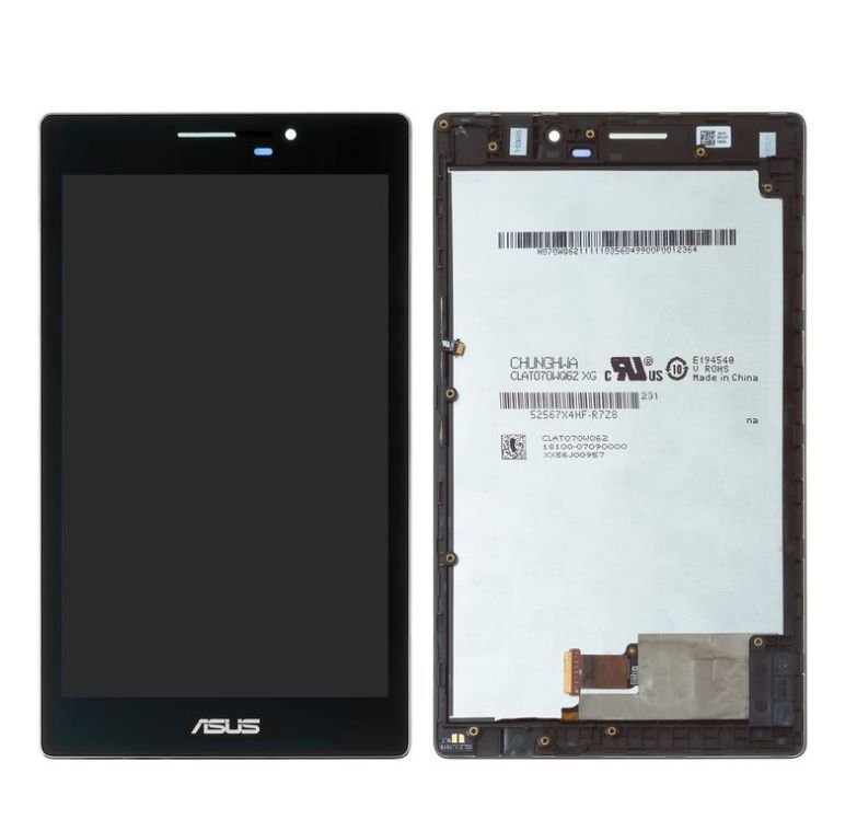 Дисплей для Asus ZenPad Z370C 7.0" с рамкой черный 22874 фото