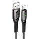 Кабель Usams US-SJ469 Lightning Smart Power-off Cable Raydan Series USB Lightning 1,2m черный 26337 фото 2