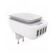 Мережевий зарядний пристрій LDNIO A4405 Led Touch 4 USB + кабель Lightining (4.4A) 07835 фото 1