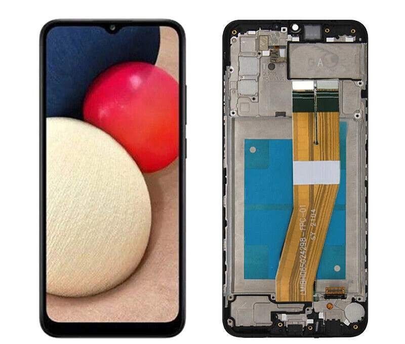 Дисплей для Samsung A035F Galaxy A03 с рамкой черный 160.5 x 72 мм 27439 фото