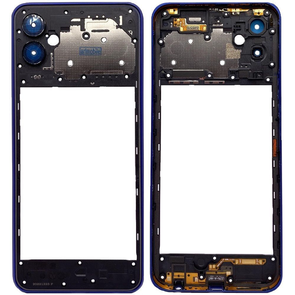 Рамка корпусу Tecno Pova 4 LG7n синяя, Cryolite Blue 33829 фото
