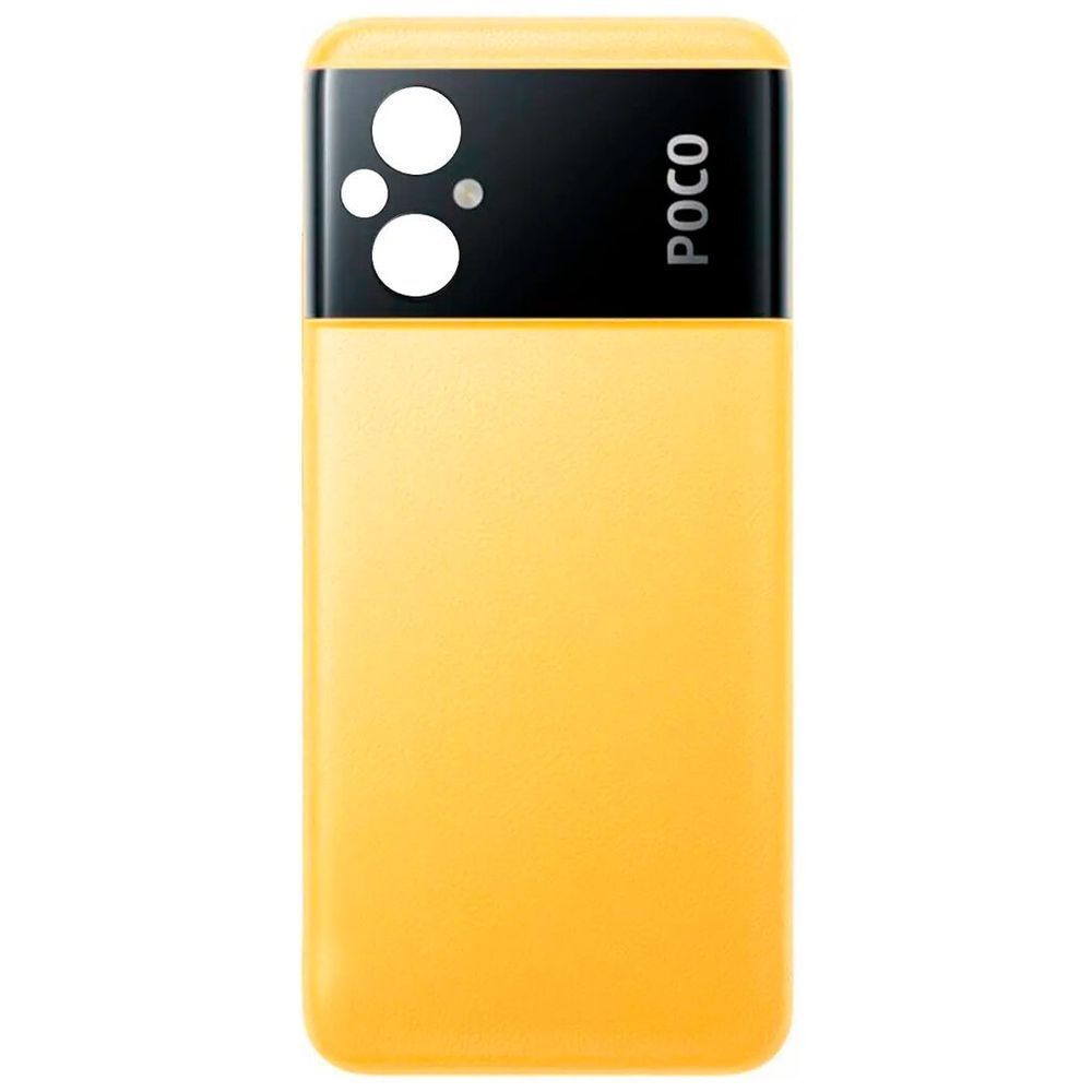 Задняя крышка для Xiaomi Poco M5 22071219CG желтая оригинал Китай 03808 фото