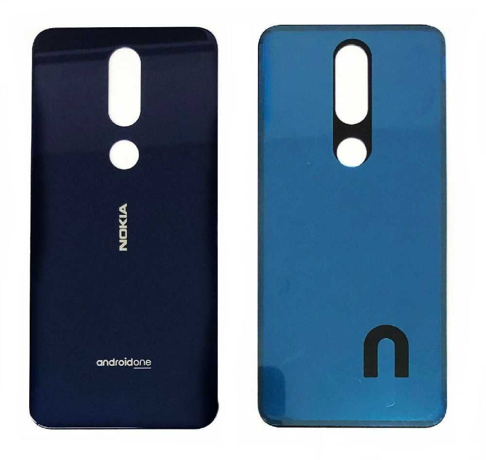 Задняя кришка для Nokia 7.1 TA-1100, TA-1097, TA-1085, TA-1095, TA-1096 синяя, Gloss Midnight Blue с стеклом камеры 18712 фото