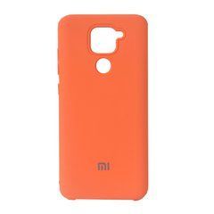 Чехол силиконовый Silicone Case для Xiaomi Redmi Note 9 Orange 18970 фото