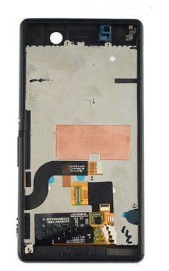 Дисплей Sony E5603, E5606, E5633 Xperia M5 Dual з рамкою чорний 05902 фото