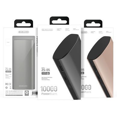 Зовнішній акумулятор (Повербанк) Jellico ZS-05 Power bank 10000mAh сірий 13914 фото
