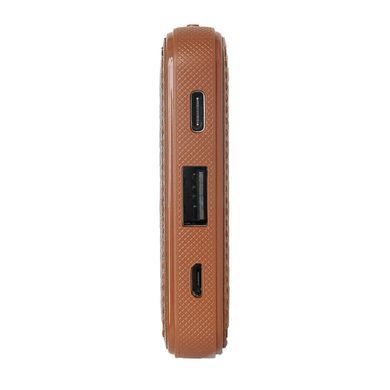 Зовнішній акумулятор (Повербанк) Florence 10000mAh коричневий 24141 фото